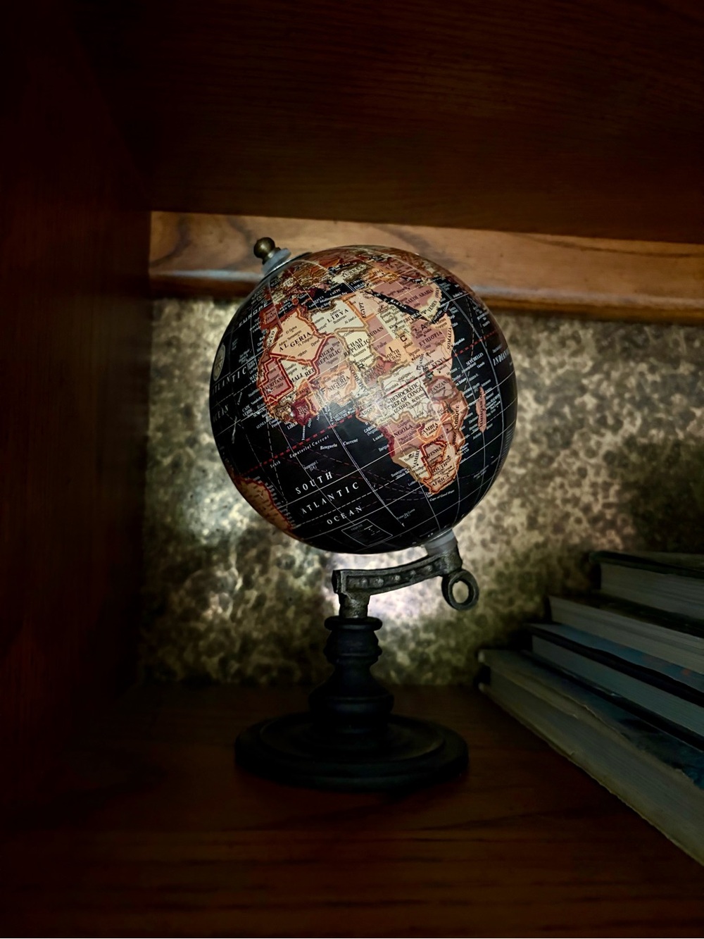 Black and Bronze Decorative Globe Accent - Home Accents